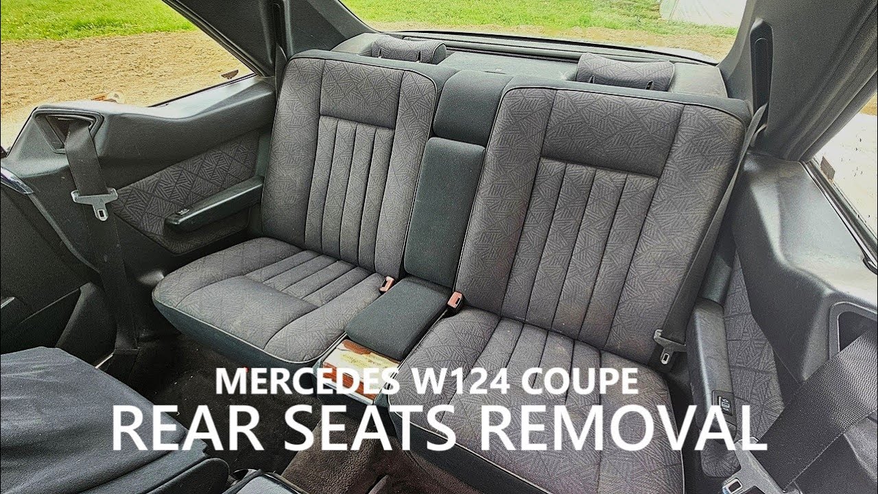 How To: Mercedes W124 Coupe Rear Seats Removal