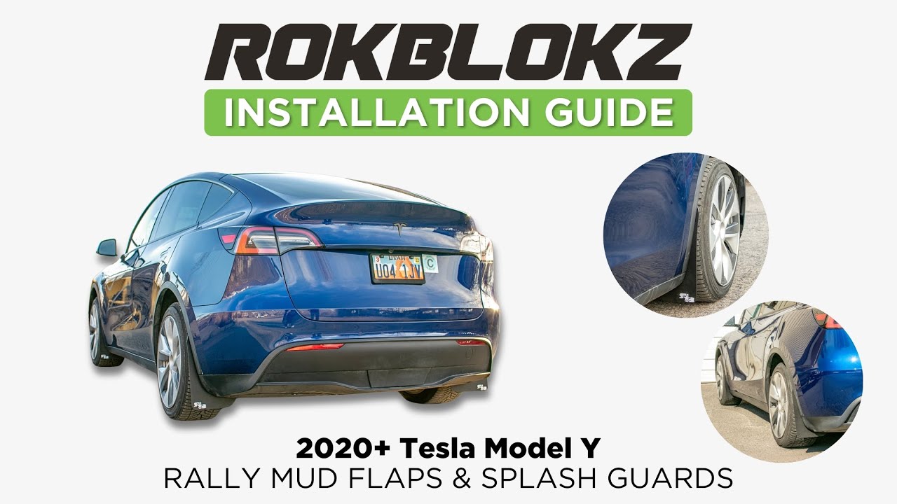 Как установить брызговики Rokblokz на Tesla Model Y 2020 года выпуска и старше