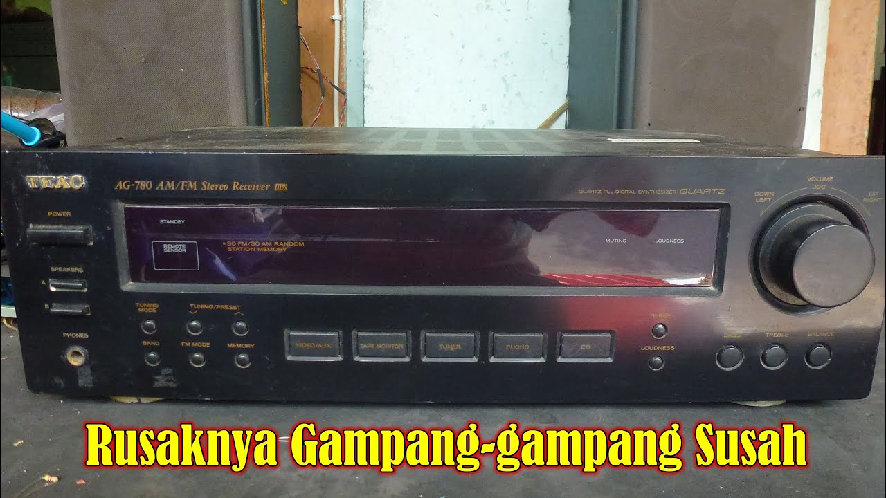 TEAC AM/FM Stereo Receiver Amplifier AG780 Rusak Tidak Bunyi