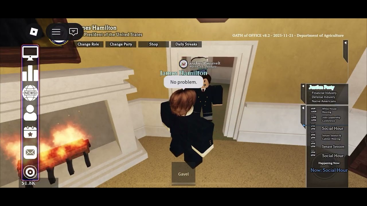Achieving one of the most successful goals in Roblox Oath Of Office!