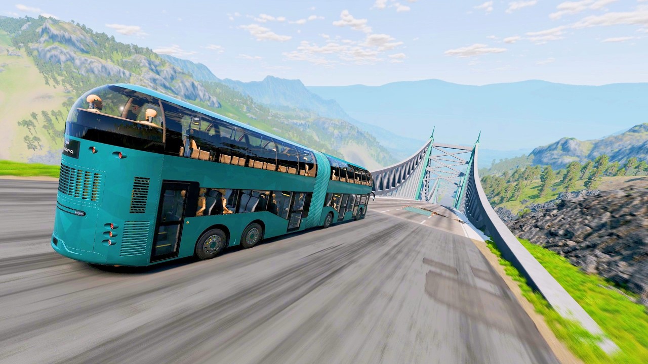 Full Throttle INSANE Long Downhill Mayhem! | BeamNG.drive Epic Crashes & Speed Test #92