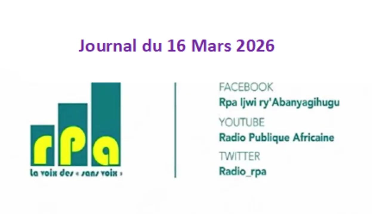 Journal du 16 Mars 2026