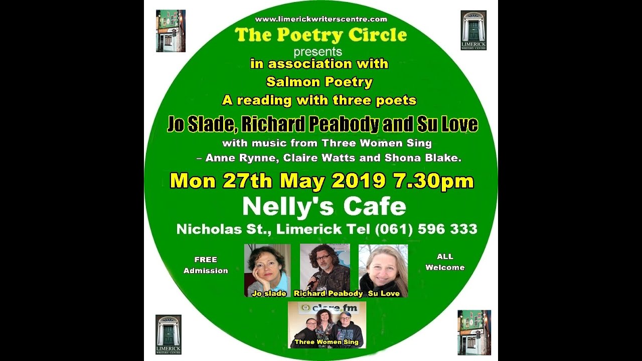 The Poetry Circle May 2019 Nelly's Cafe, Nicholas St., Limerick