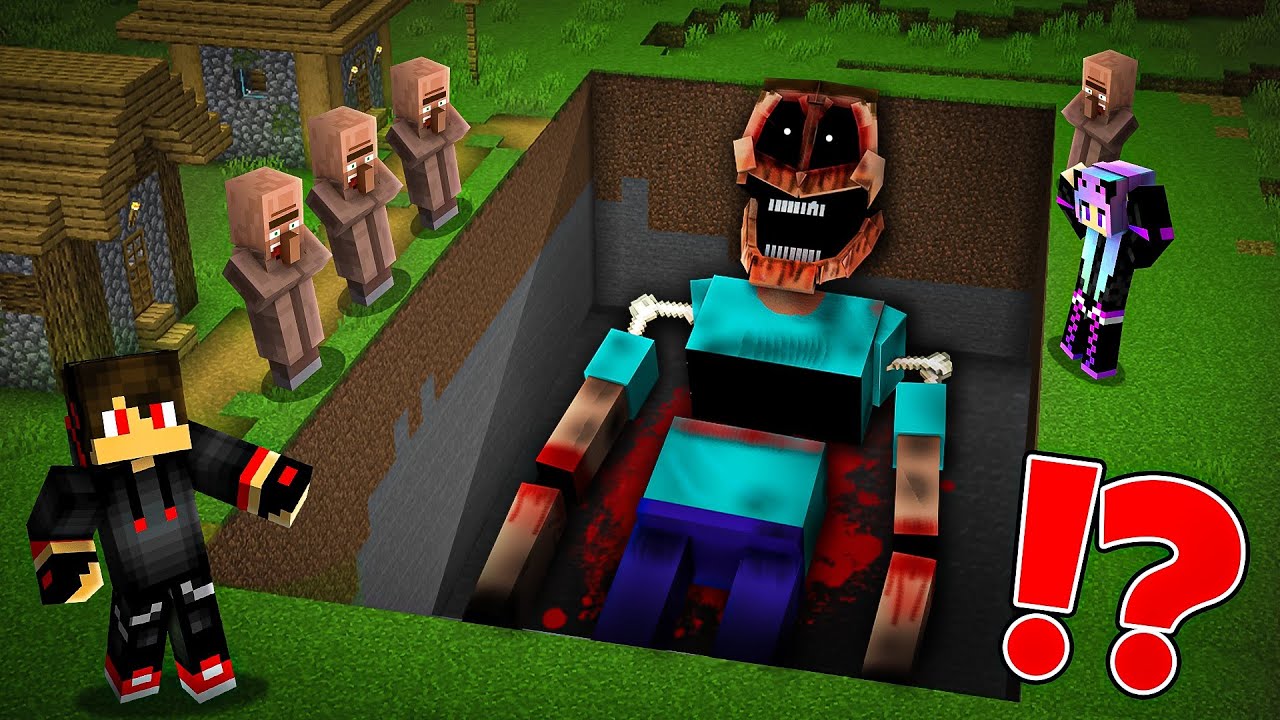 We Found Scary GIANT Buried MIMICER in Minecraft!