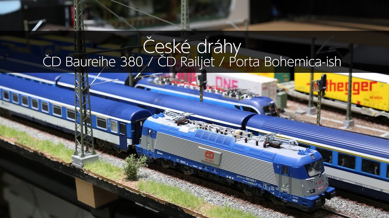 České dráhy  BR380 / Railjet / Porta Bohemica-ish - VLOG72