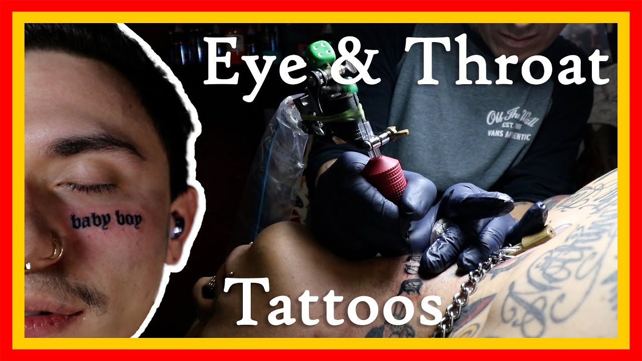He got a throat tattoo AND a face tattoo