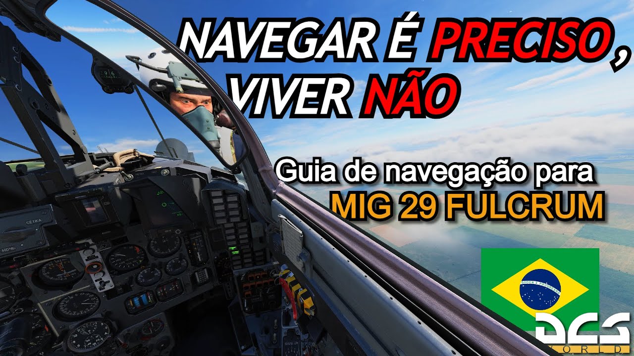 DCS World - [Parte 1] Como planejar e navegar com o MiG 29 Fulcrum
