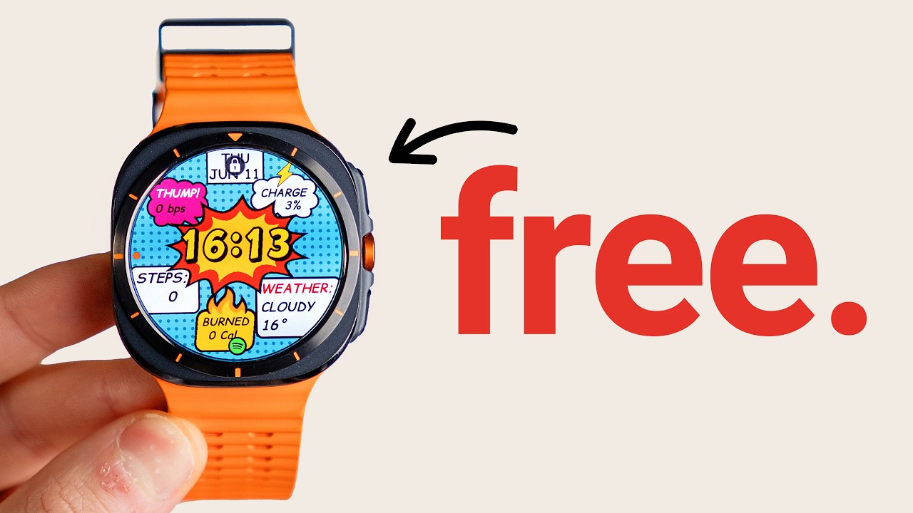 40 Best FREE Watch Faces for Galaxy Watch Ultra 2 & Watch 9