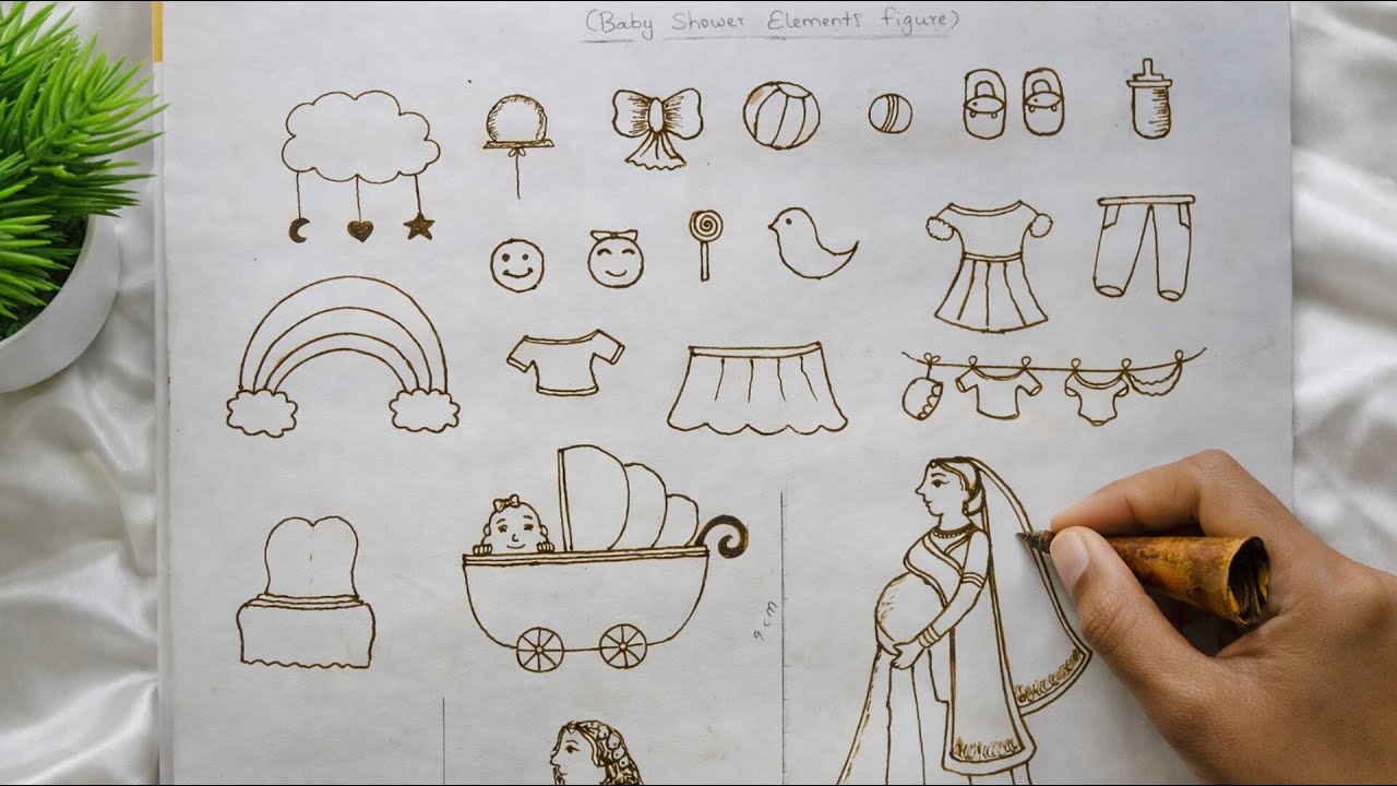 Baby Shower Mehndi Design | Henna Art Step by Step | Simple & Trending Mehndi
