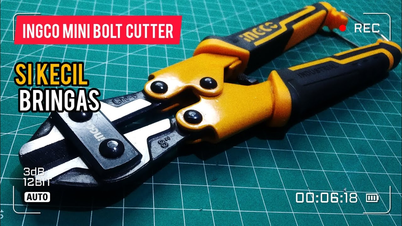 Mini Bolt Cutter Ingco - kecil, mudah dibawa, kuat dan tahan lama