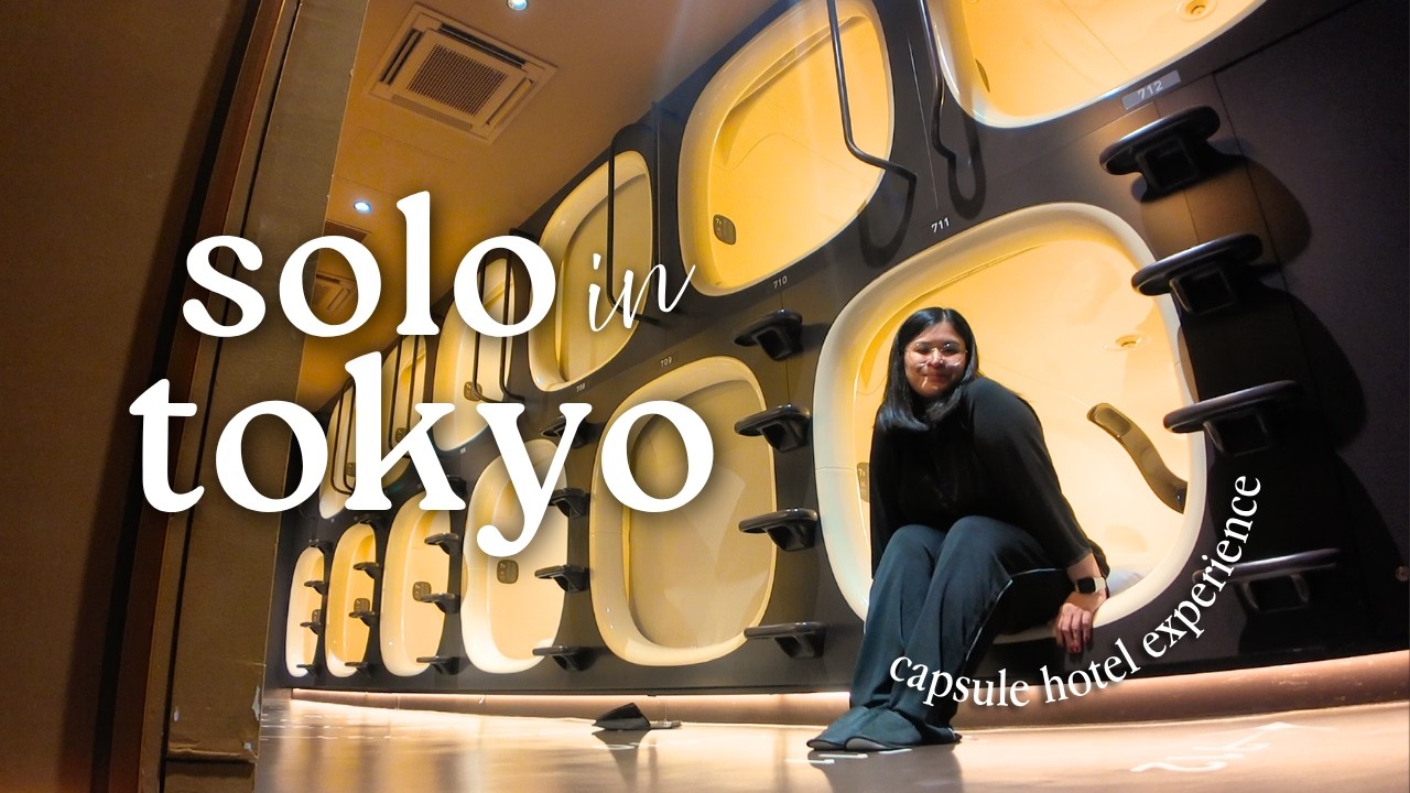 ОДИН В ТОКИО 🇯🇵 | мой первый опыт в капсульном отеле (так круто!!)