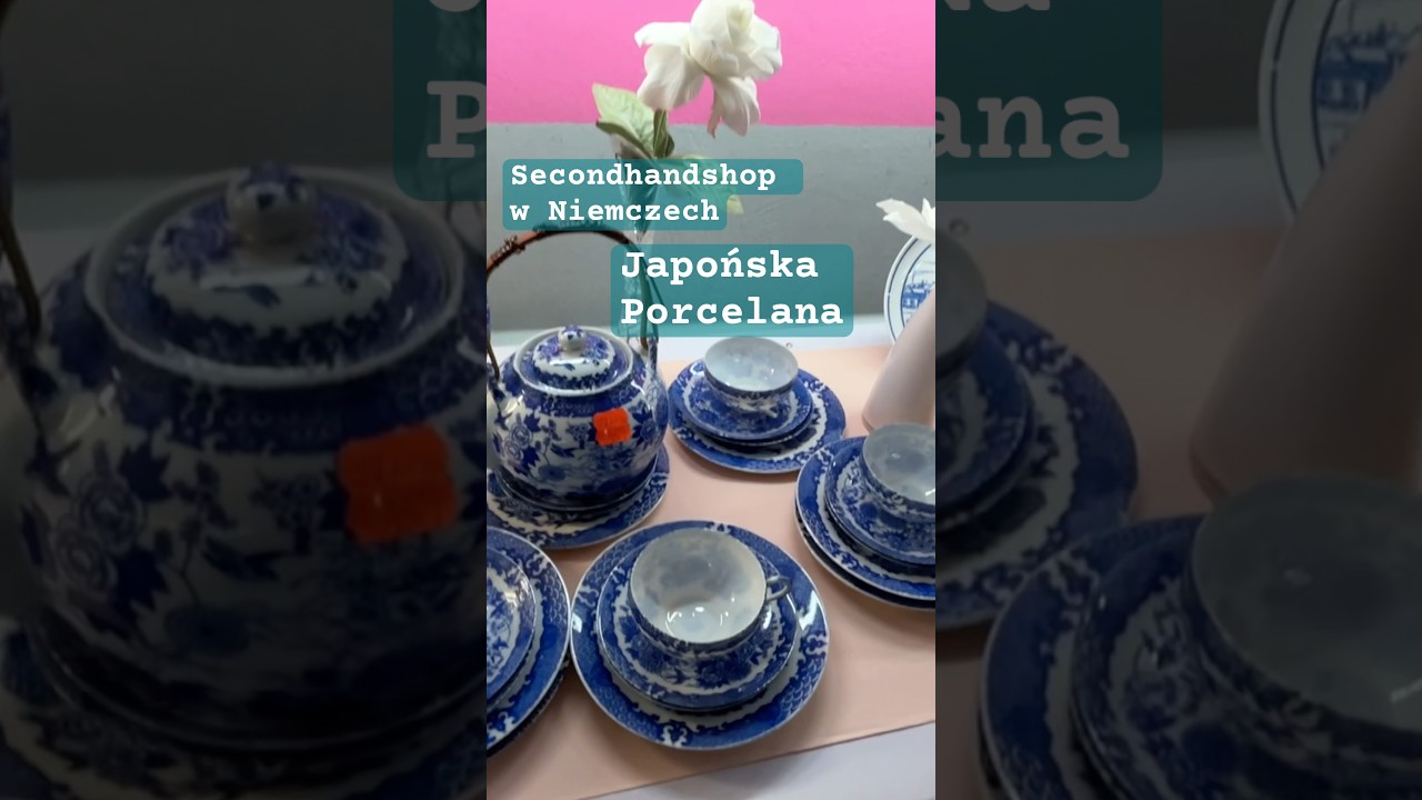 Secondhandshop w Niemczech #vintage #porcelana #kobalt #secondhandshop #niemcy #polacyzagranica