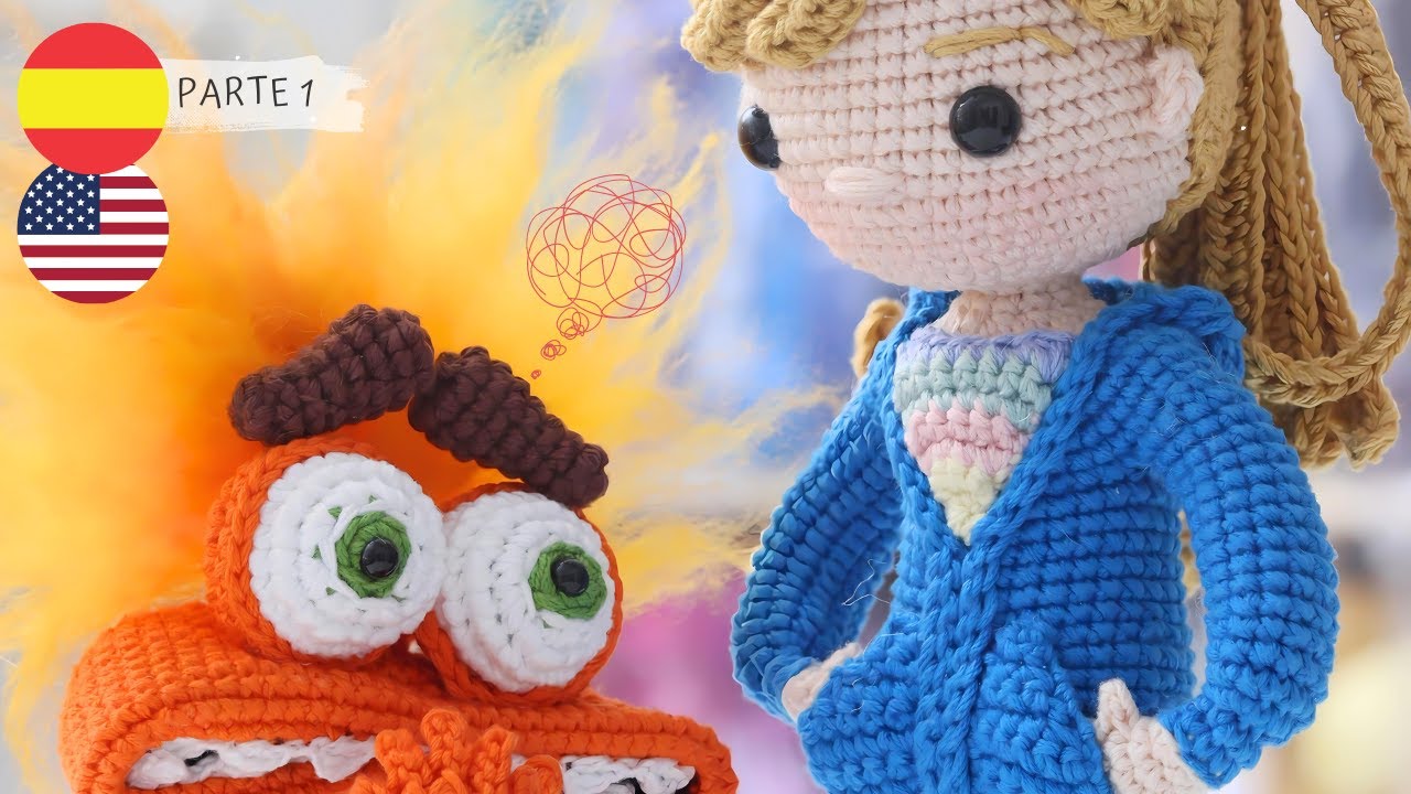 Riley de Intensamente 2: ¡Hazla Tú Mismo con Este Tutorial Amigurumi paso a paso! | Sub 🇺🇸🇪🇸 .Greta
