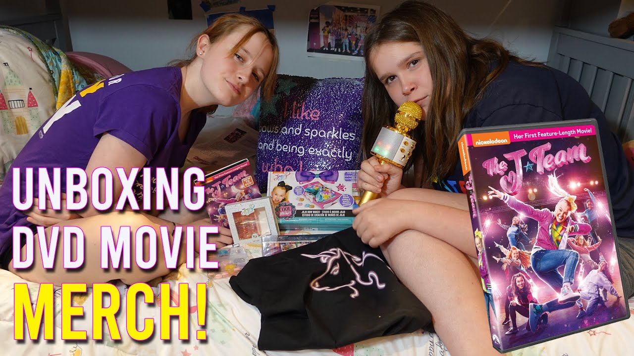 Unboxing The J-Team Movie Merch - DVD Release - JoJo Siwa - Nickelodeon  - Autumn & Mars