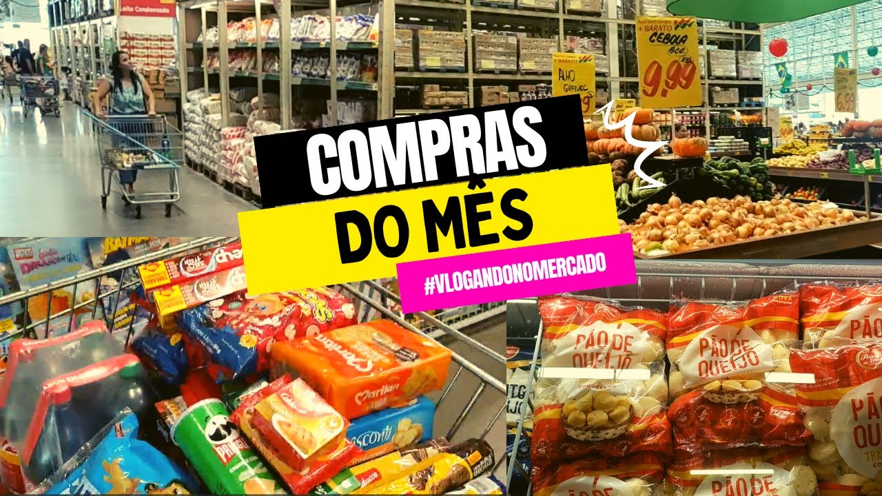 COMPRAS DO M&Ecirc;S COMPLETA NO MERCADO ATACADO #1 | ULTIMA COMPRA DO ANO 2022 | HOJE T&Ocirc; EM CASA