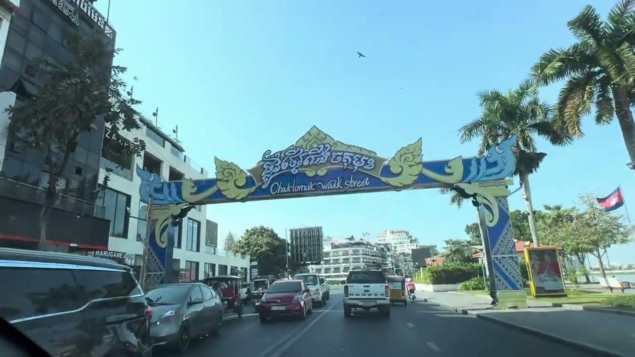 Best view the way from Koh Pich City to river side 