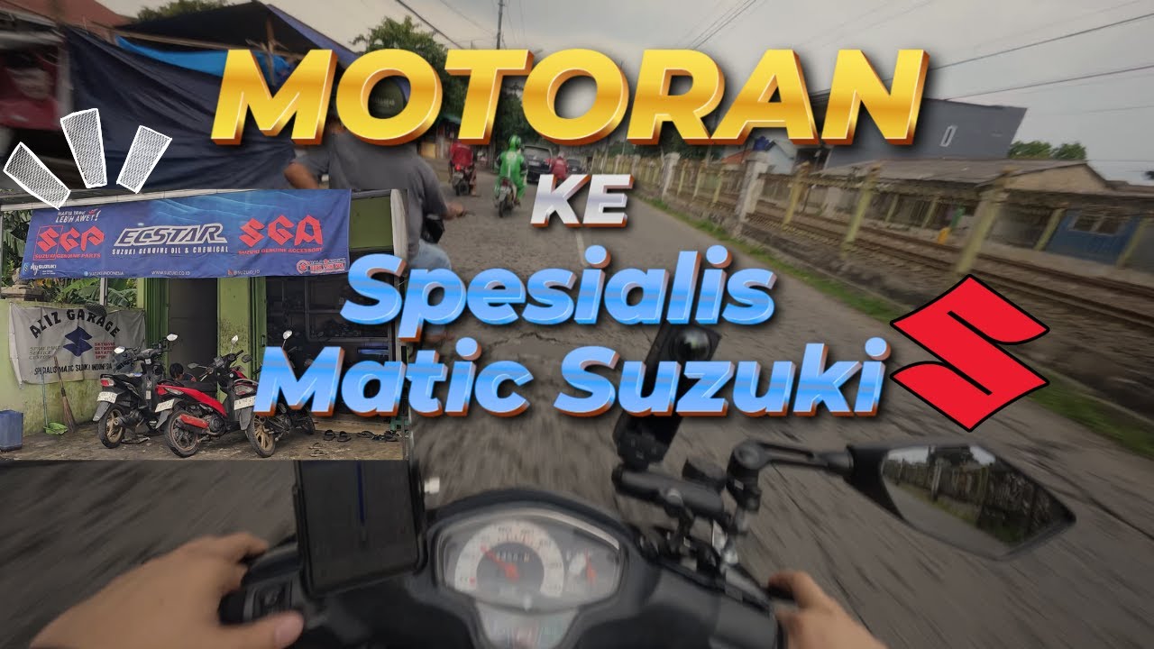 BENGKEL LANGKA! SPESIALIS SUZUKI MATIC DEPOK #action5pro #insta360x4 #motovlog #depok