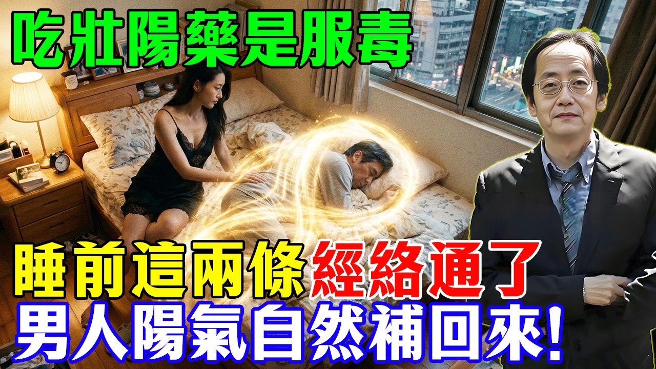 倪海廈：男人的「命門火」一熄，吃再多壯陽藥都是服毒！睡前這兩條經絡推通了，陽氣自然補回來！#倪海廈 #中醫養生 #經方 #攝護腺肥大 #頻尿 #命門火 #夜尿 #壯陽迷思 #抓龍筋 #男性保養