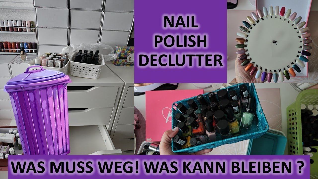 Nagellack AUSMISTEN! 😱✨ Teil 1 – So viele Lacke müssen gehen! 💅#declutter #nails #nailpolish