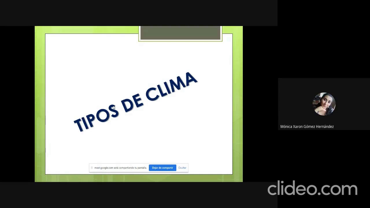 TIPOS DE CLIMA