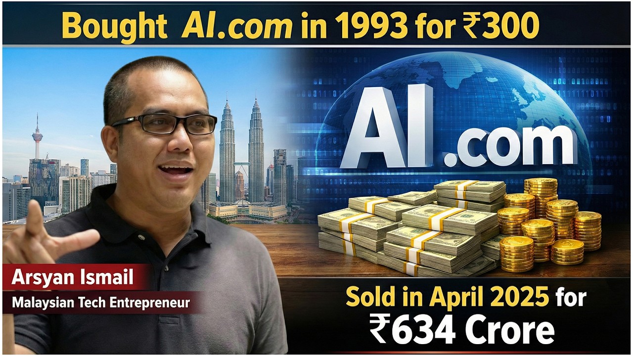 From ₹300 to ₹630 Cr in AI.com Deal — How He Became a Millionaire!