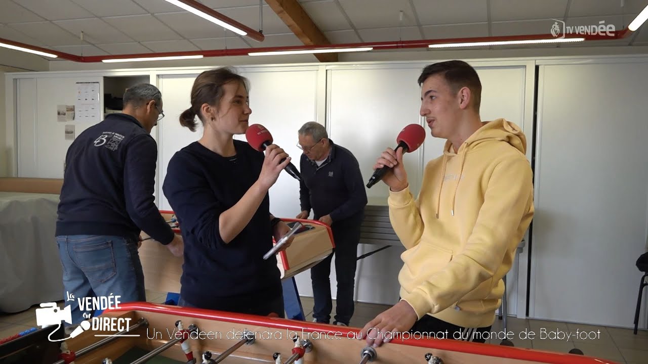 Championnat du monde Baby-foot : un jeune vendéen défendra les couleurs de la France