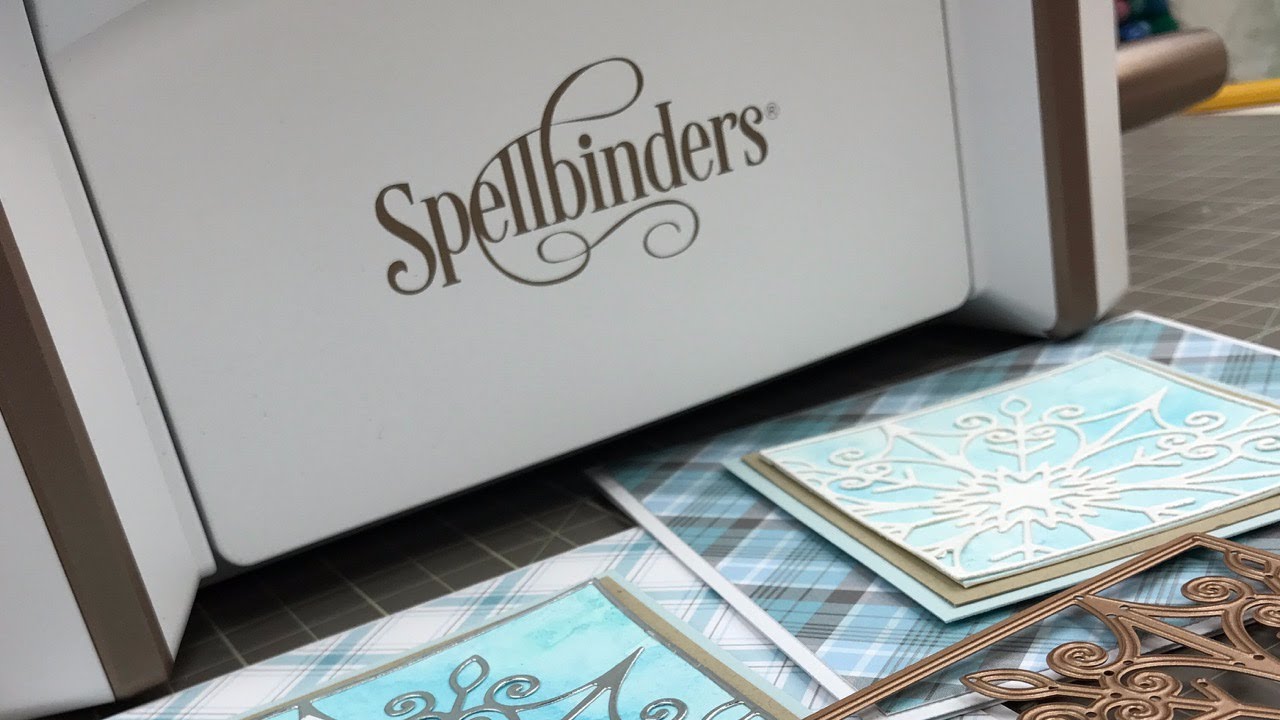 Cardmaking Process with Spellbinders Platinum 6 and Snowflake Snippets die set