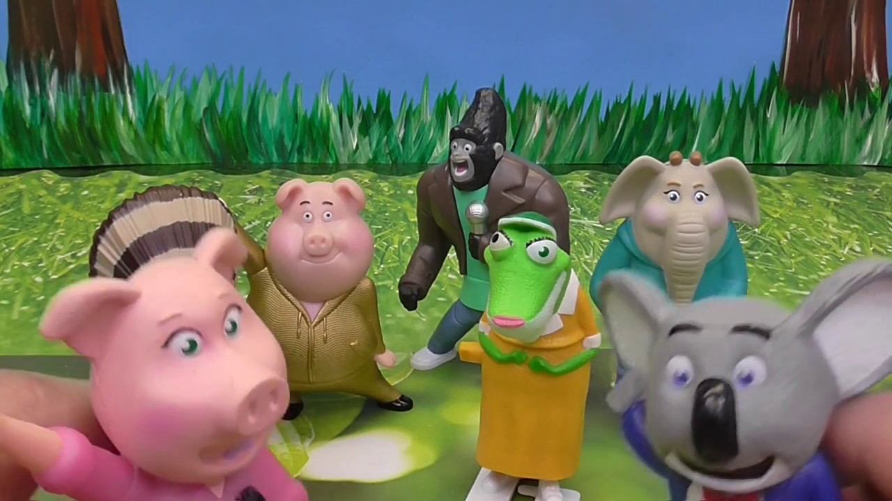 2016 MCDONALD'S SET OF 7 SING TOYS VIDEO REVIEW