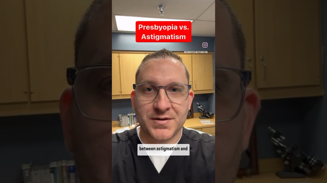 Presbyopia vs. Astigmatism! #healthtips  #health #glasses #contactlens #presbyopia #astigmatism