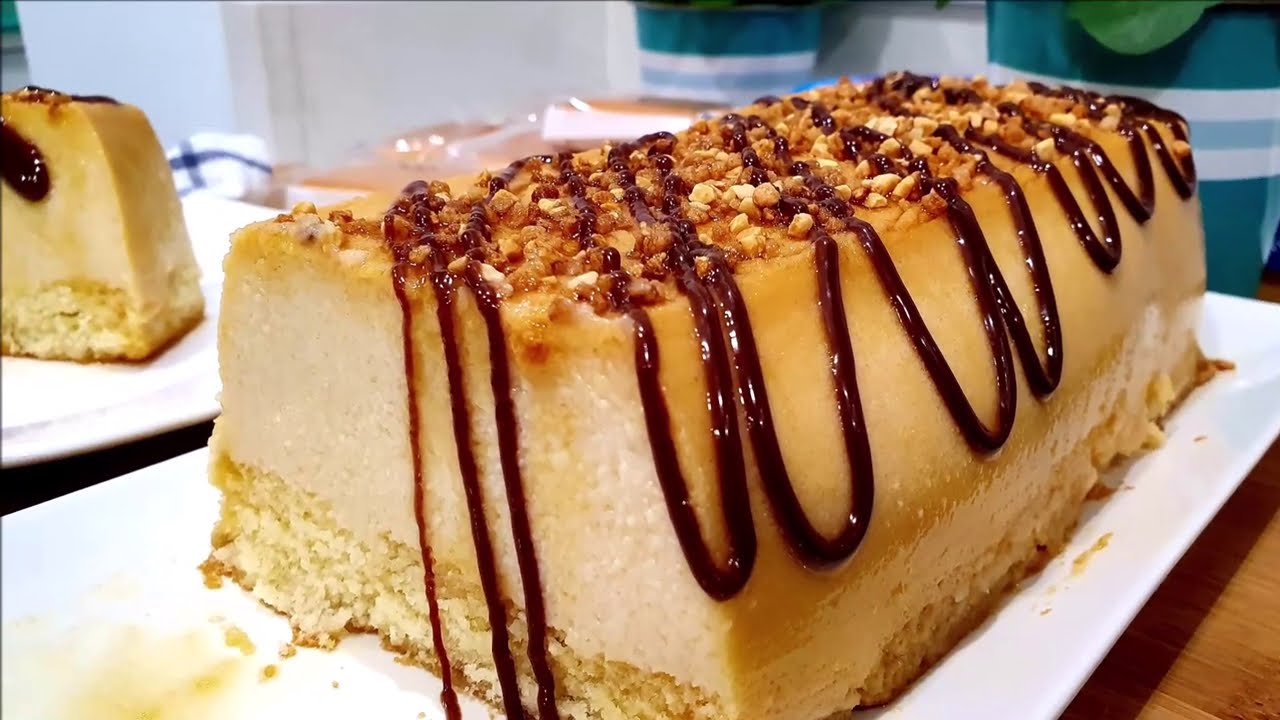 Tarta de quesitos y sobaos ✅ SIN HORNO - Una auténtica locura 😍
