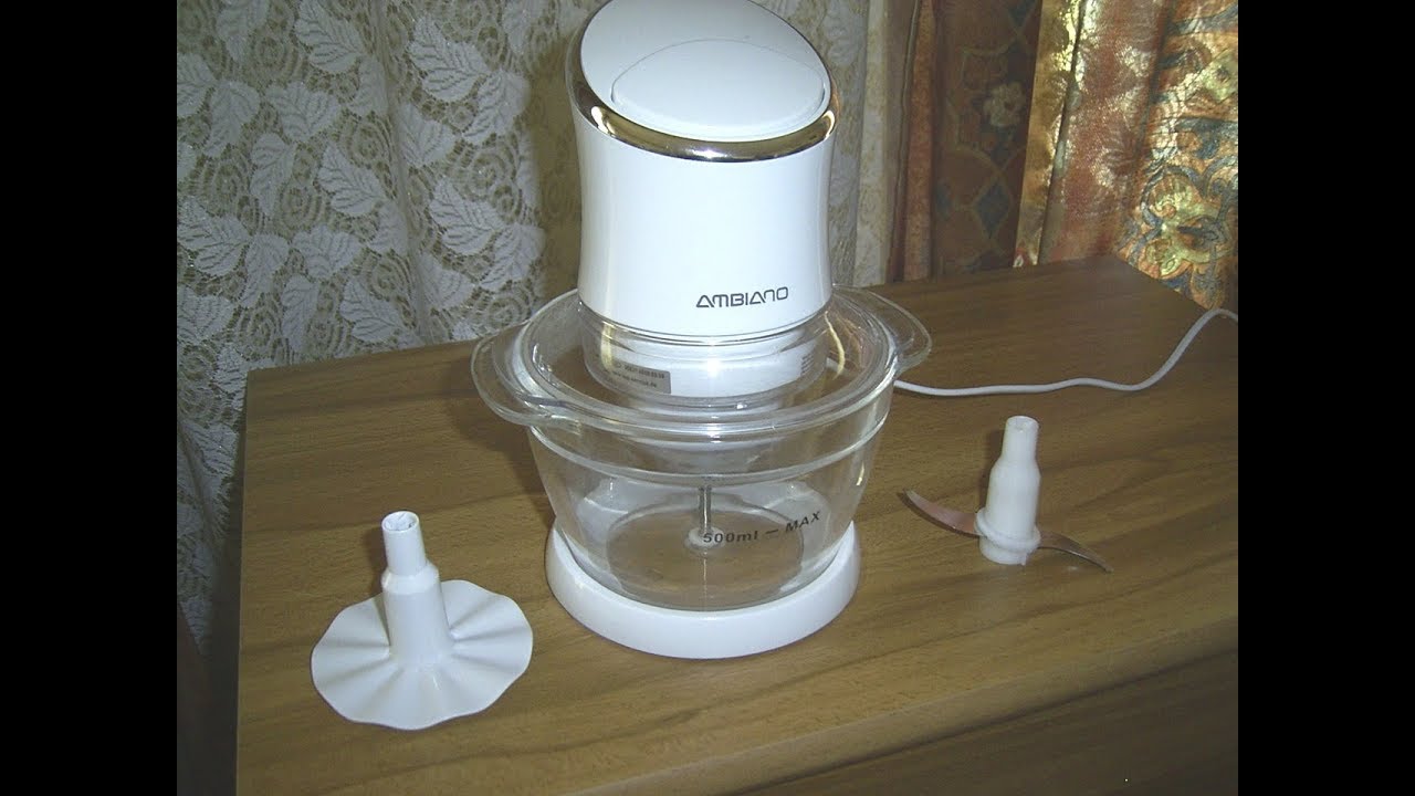 TEST-Funktionsprüfung Ambiano Mini-Hacker, Functional testing  Food chopper