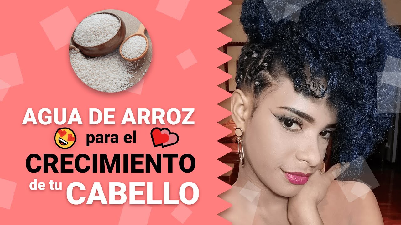 AGUA DE ARROZ 😮el secreto #1 para CRECER TU CABELLO más RÁPIDO!!