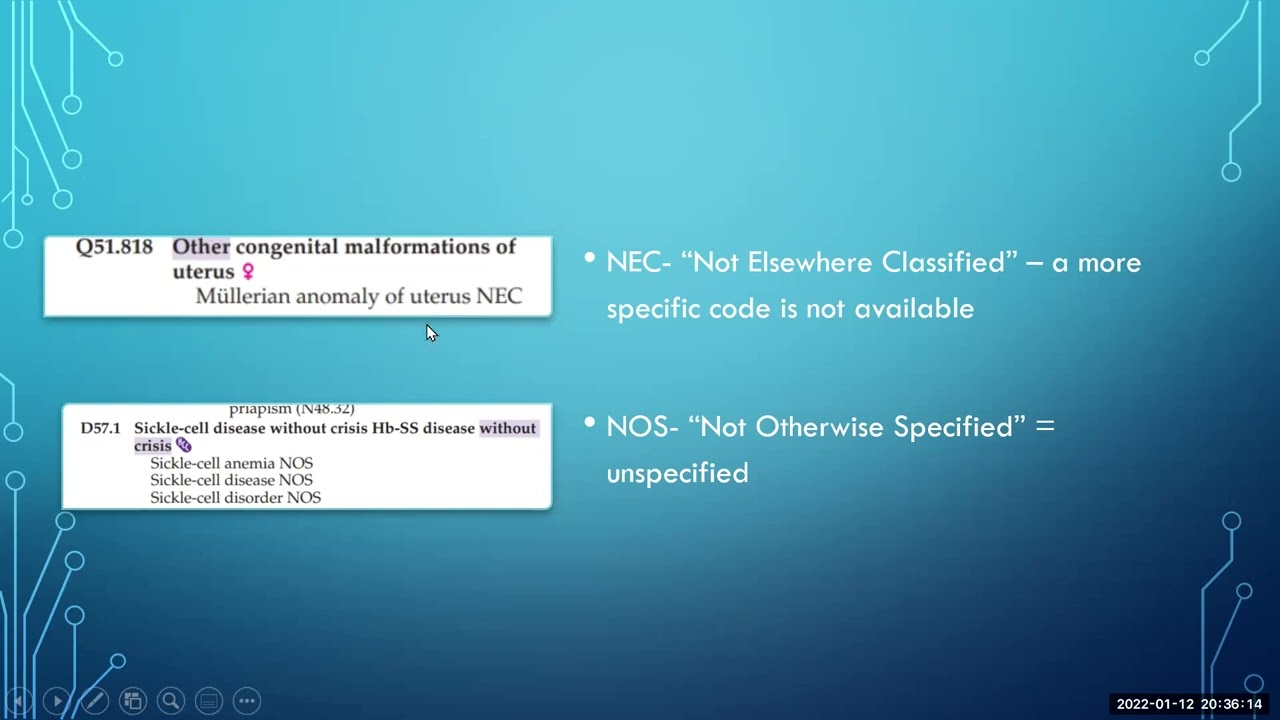 ICD-10-CM Symbols and Conventions 2022