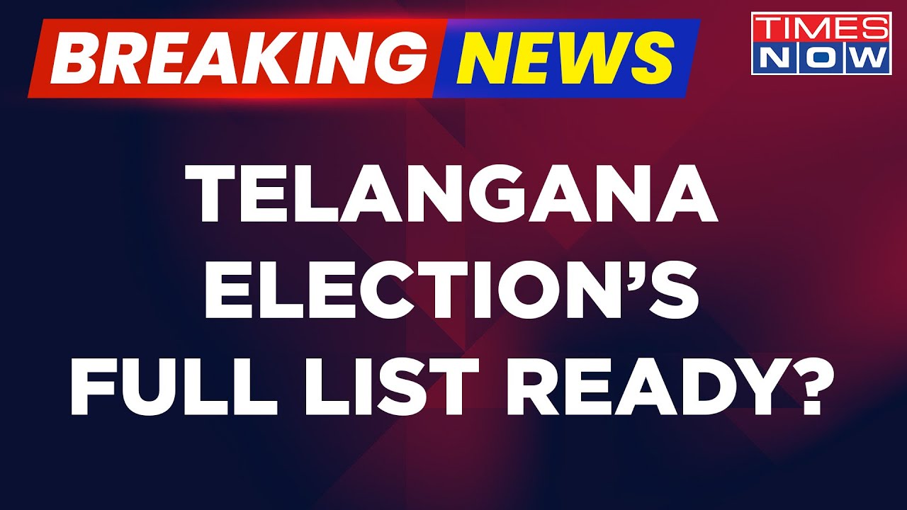 Breaking News | Telangana CM KCR Finalizes Candidates List For Polls; Who Will Get Seats? | Top News