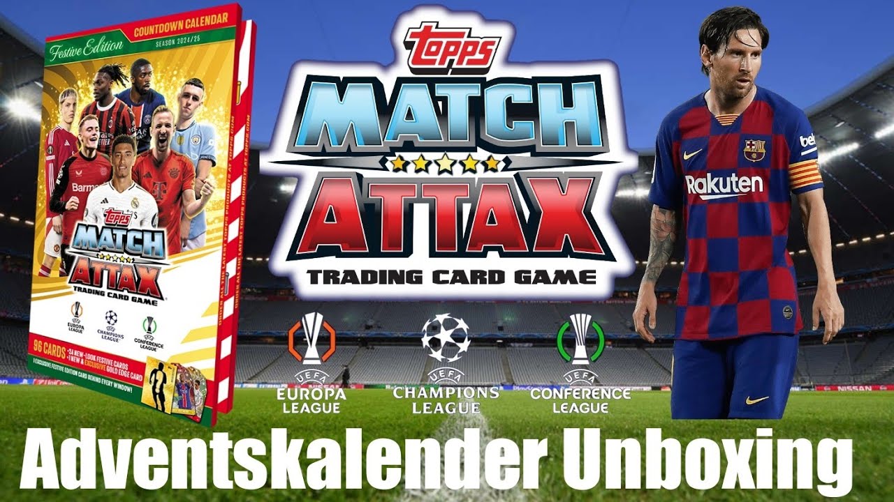25 Exklusive Karten😍|Topps UEFA Club Competitions Match Attax 2024/25 Adventskalender Unboxing!🎅