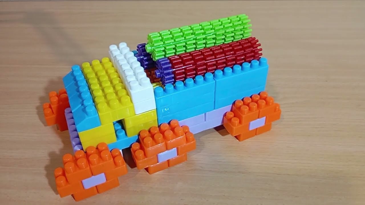 Satisfying Giant Timber Truck Build | Building Blocks ASMR
