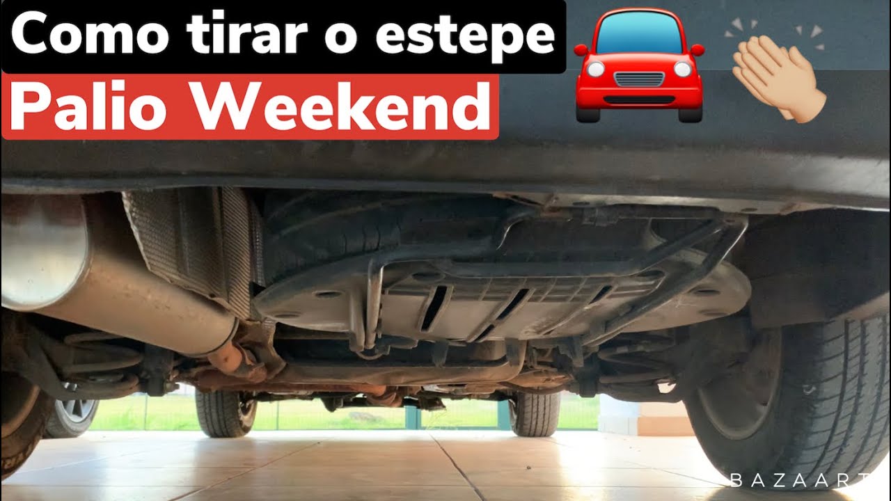 Como tirar o estepe do Fiat Palio Weekend?! Passo a passo! 🚘🤙🏼