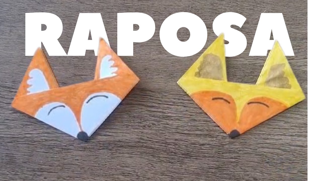 COMO FAZER UMA RAPOSA DE ORIGAMI  - ORIGAMI FÁCIL