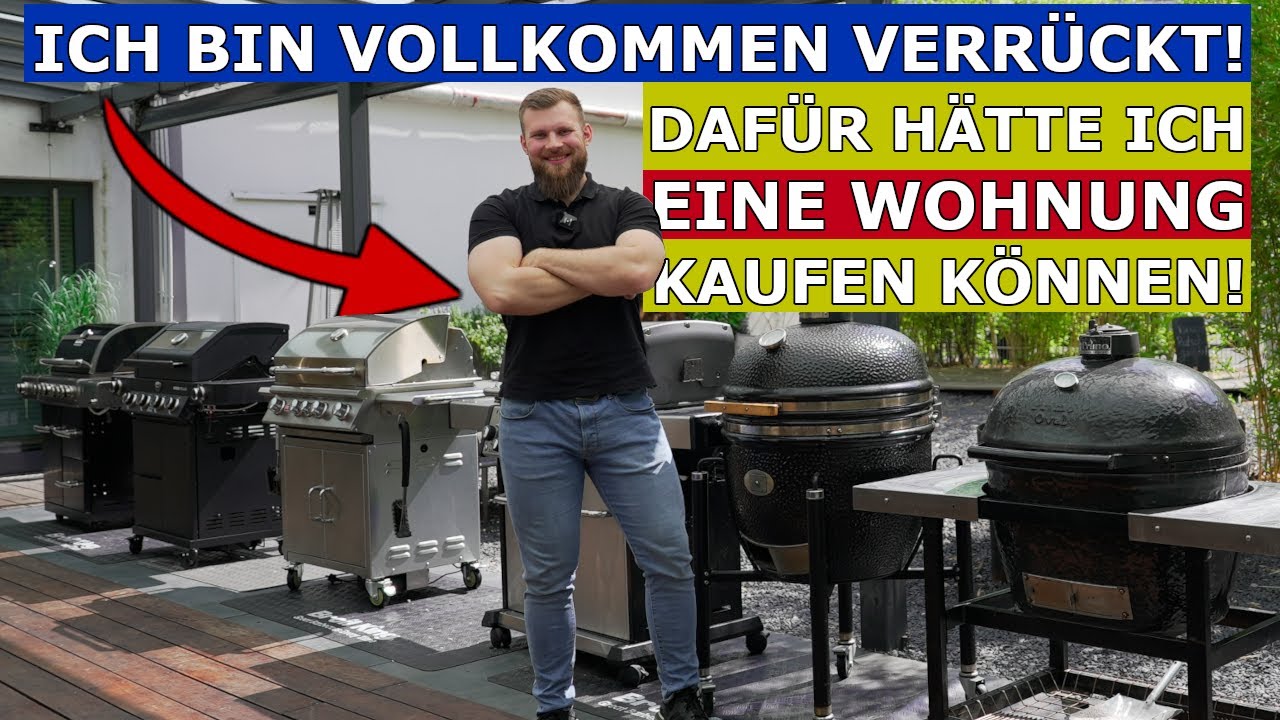 Mein Grill-Fuhrpark! So viele Gasgrills, Kohlegrills, Smoker & Feuerplattengrills habe ich!