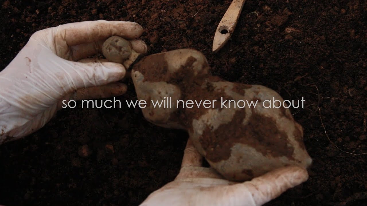 VENUS FIGURINES OF PELJESAC; excavation trailer