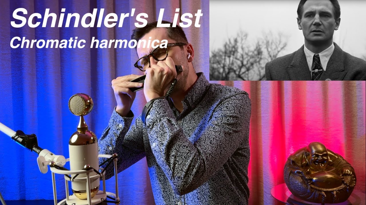 John Williams: Schindler's List Theme (Chromatic Harmonica) Список Шиндлера на губной гармошке