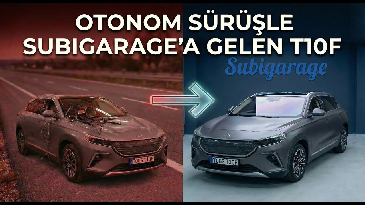 BAŞKA YERDE SES SİSTEMİ YAPTIRDIKTAN SONRA OTONOM SÜRÜŞLE SUBIGARAGE'A GELEN T10F