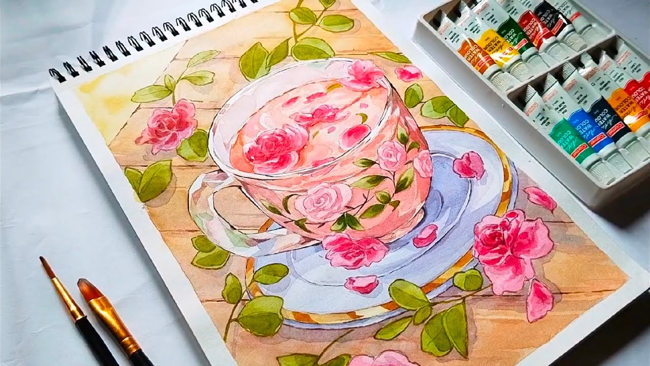 Paint with me| watercolour painting #watercolor #cozy