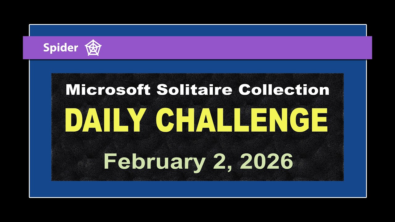 Microsoft Solitaire Collection | Daily Challenge February 2, 2026 | Spider Expert