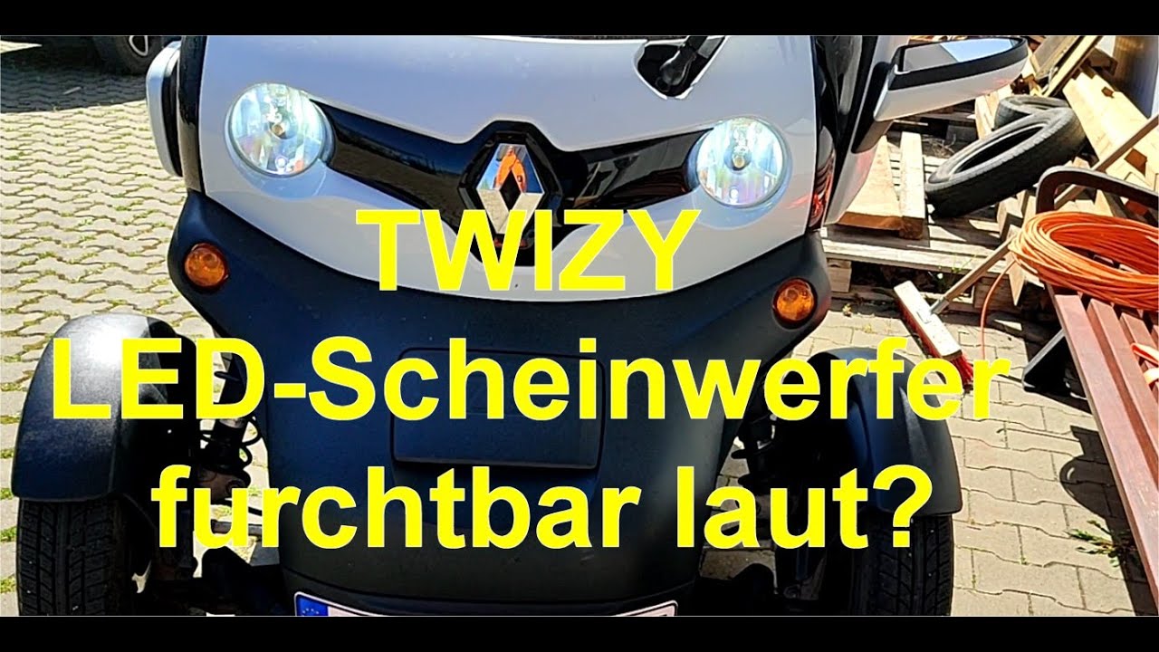 Twizy LED Scheinwerfer sind brutal laut und störend