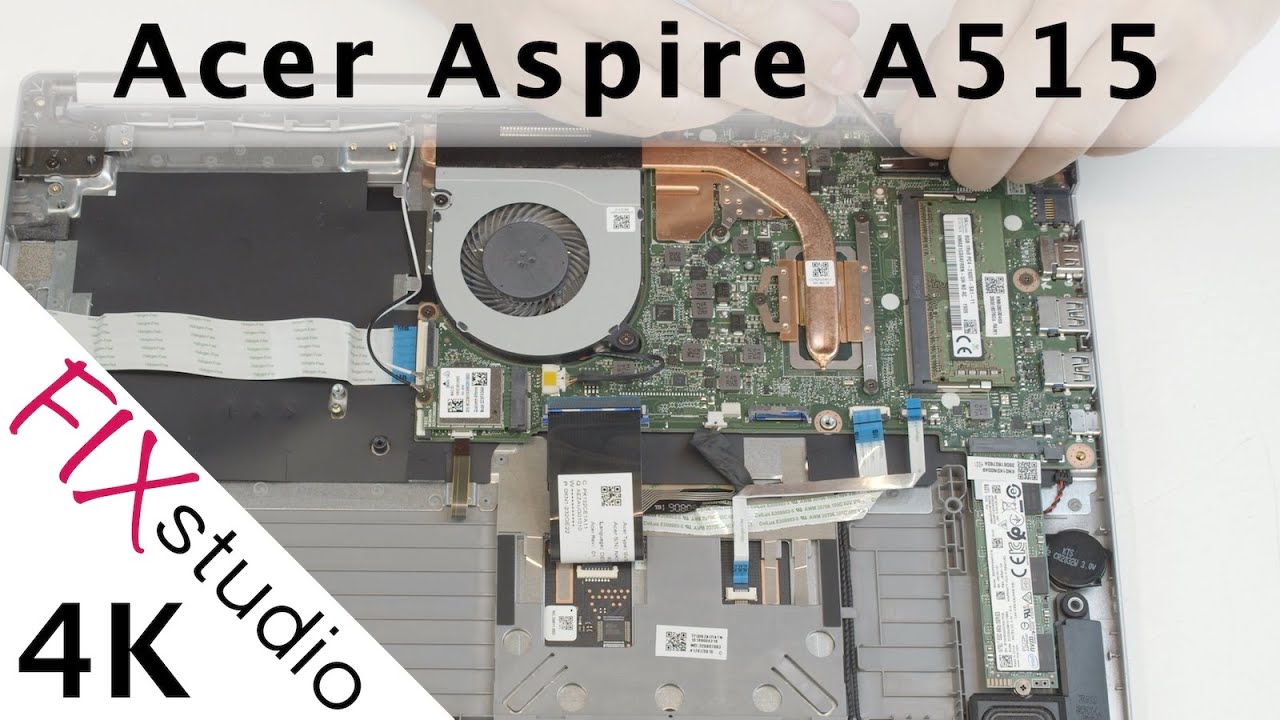 Acer Aspire A515  - disassemble [4k]