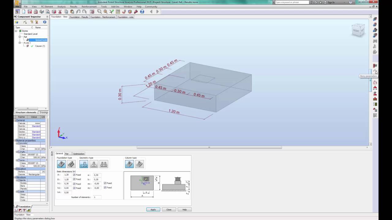 Autodesk Robot Structural Analysis - Reinforcement Code check