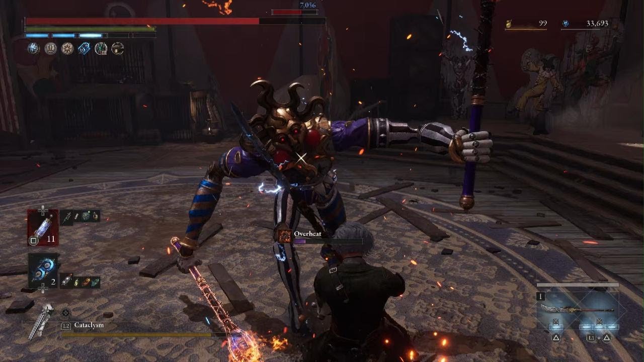 Lies of P: Overture [NG+2] - Clown Circus Fire Juggler Mini Boss