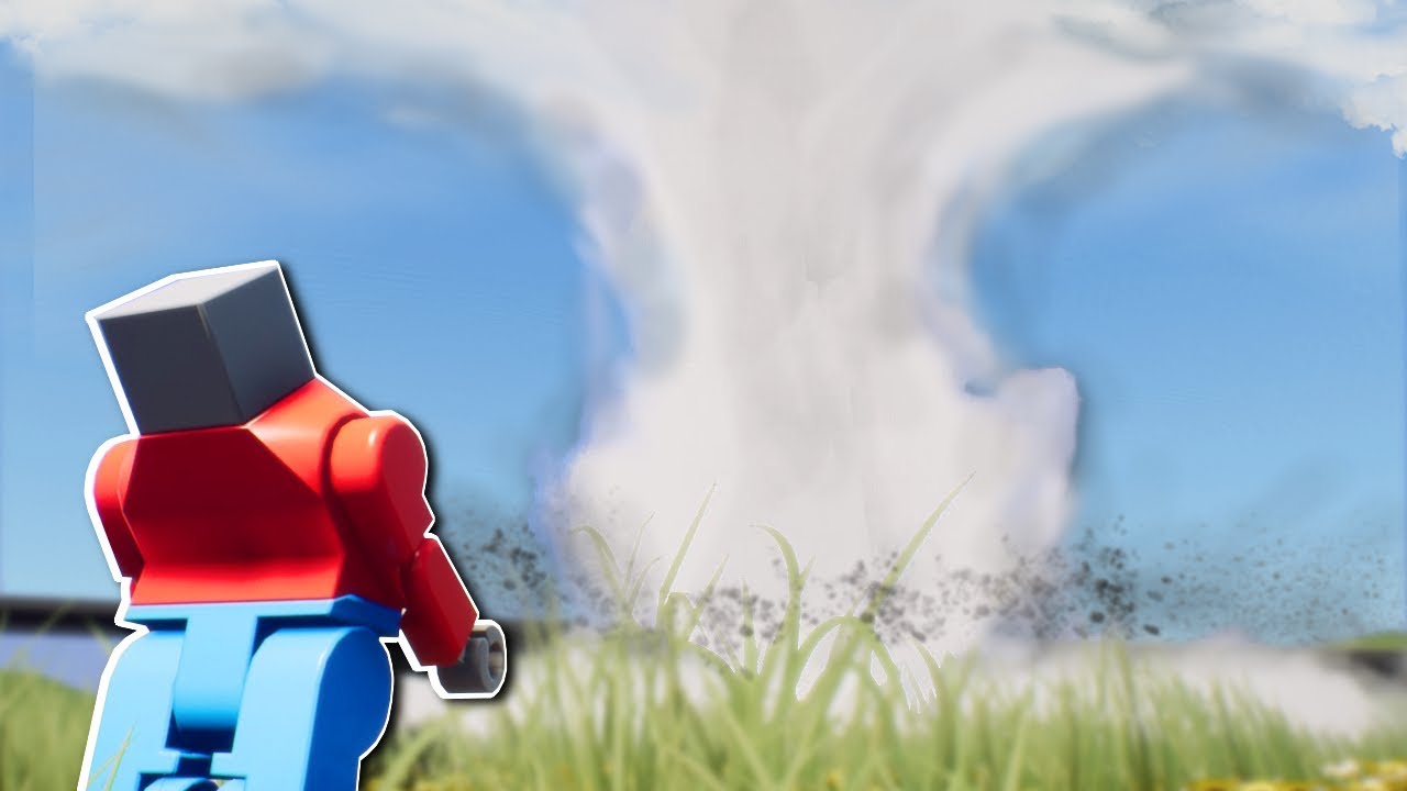 SURVIVING A TORNADO! - Brick Rigs Multiplayer Gameplay - Lego Tornado Survival Challenge!