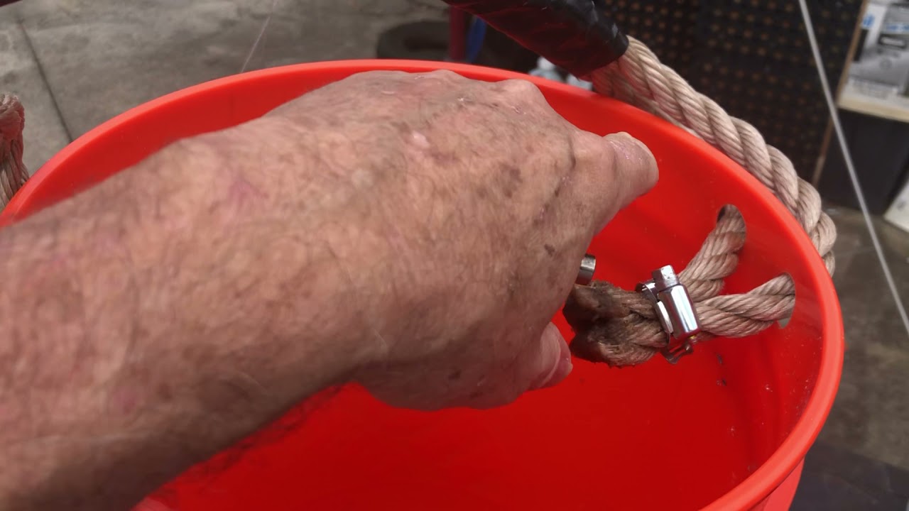 Install a more comfortable and stronger handle to your Homer bucket.